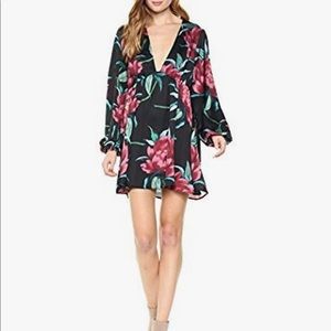 Show Me Your Mumu Dakota Dress Ruby Bloom Satin